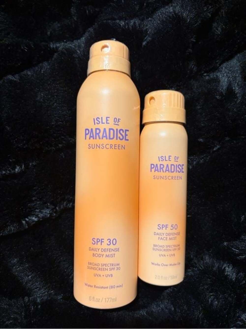Isle of Paradise Sunscreen Mists in Peach-Orange